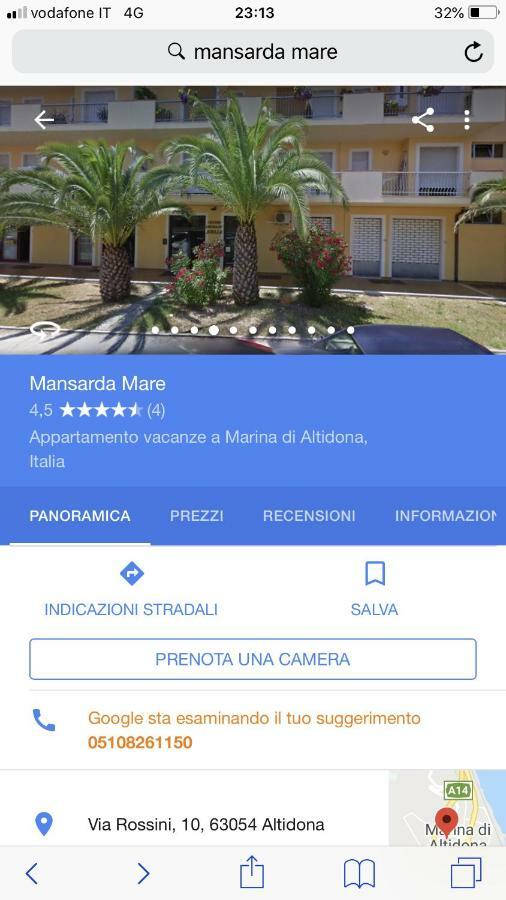 Mansarda Mare Daire Altidona Dış mekan fotoğraf